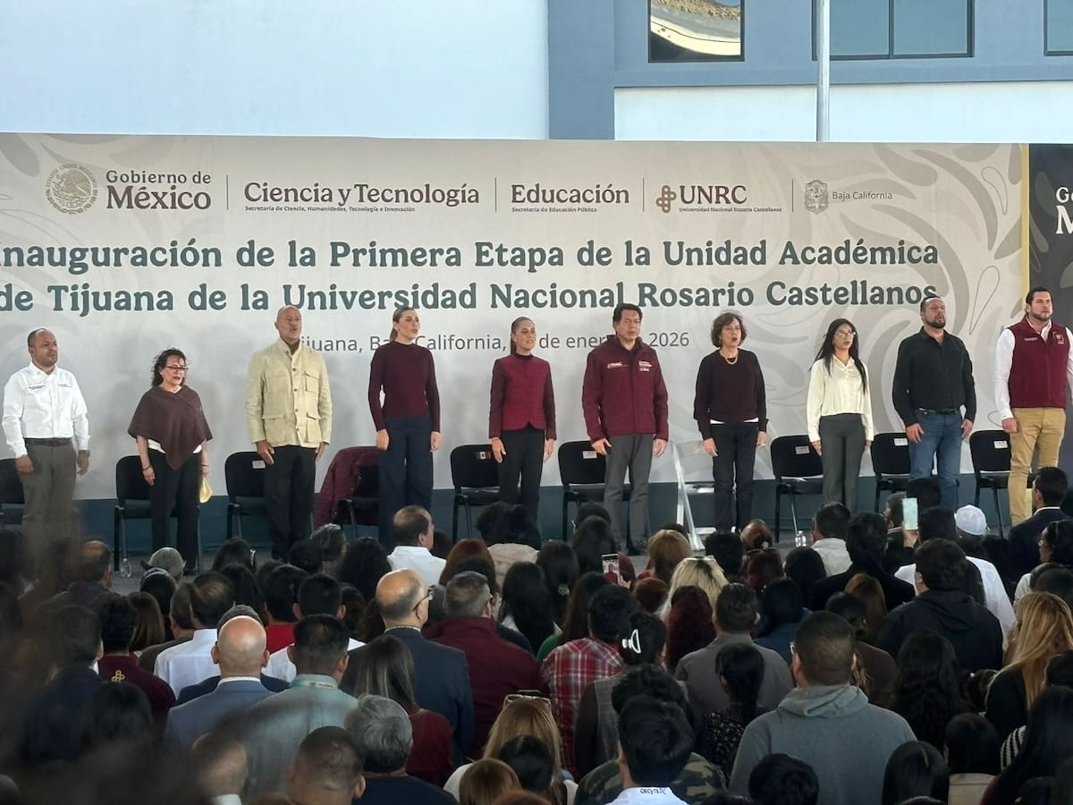 Con la inauguración de su primera etapa, la Universidad Nacional Rosario Castellanos inició operaciones en Tijuana para ampliar el acceso a la educación superior pública en Baja California. Foto: Lorena Salinas