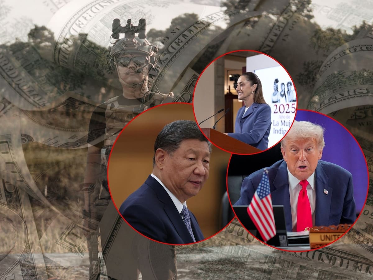 Redes chinas lavan millones del narco mexicano a través de bancos nacionales. | Crédito: REUTERS/Presidencia/Canva