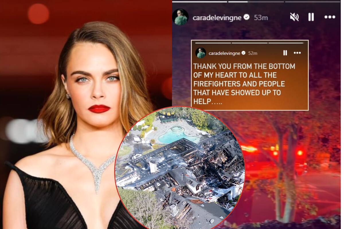 Se incendia casa de Cara Delevingne en Los Angeles; 2 personas resultaron heridas