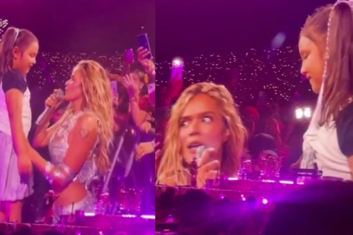 En pleno concierto, Karol G le pidió a una niña que cantara su canción favorita y la pequeña terminó interpretando un éxito de Shakira