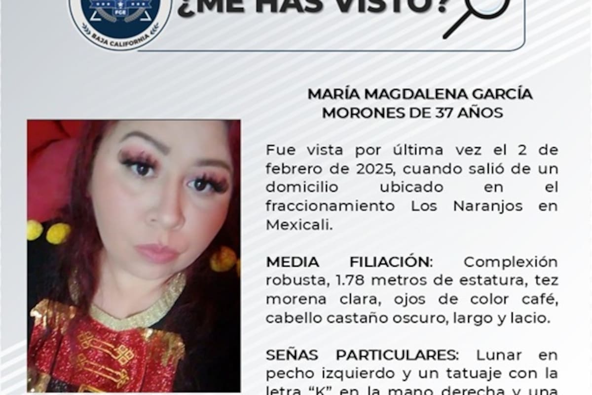Familiares buscan a María Magdalena García Morones