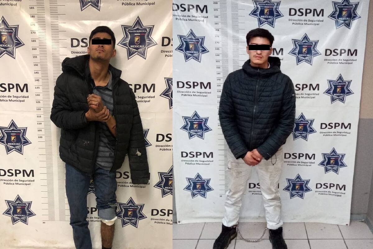 Tras caer de moto arrestan a dos armados