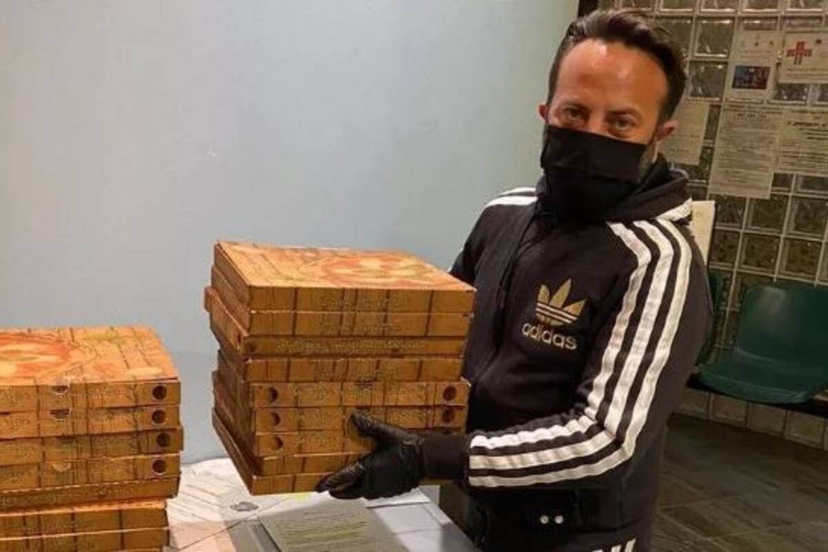 Chef reabre cocina para donar pizzas a médicos y enfermeras
