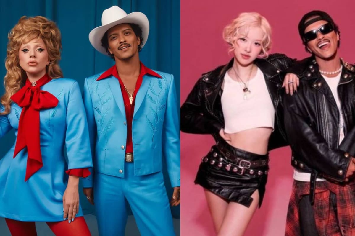Bruno Mars dedica cariñoso mensaje a Lady Gaga y Rosé