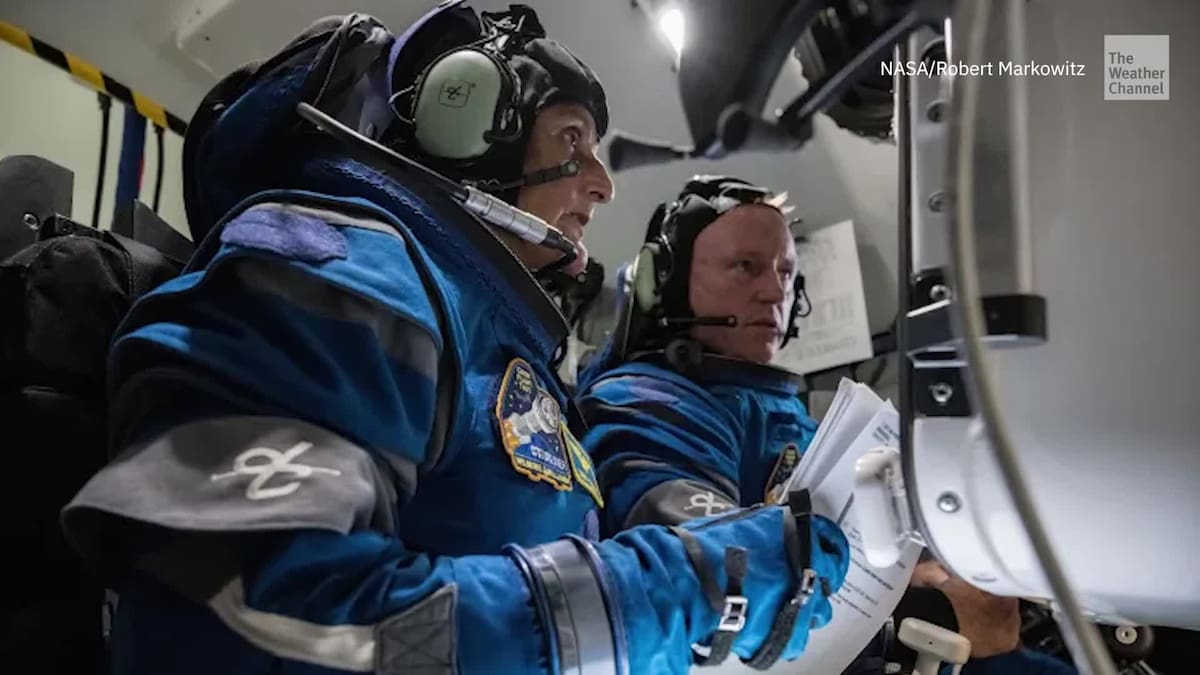 Astronautas atrapados en el espacio./ NASA/ The Weather Channel