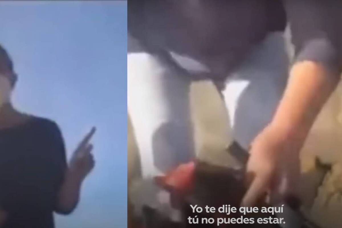 "Te voy a sacar un arma": Mujer amenaza a una chica con sacarla de una playa en Chile