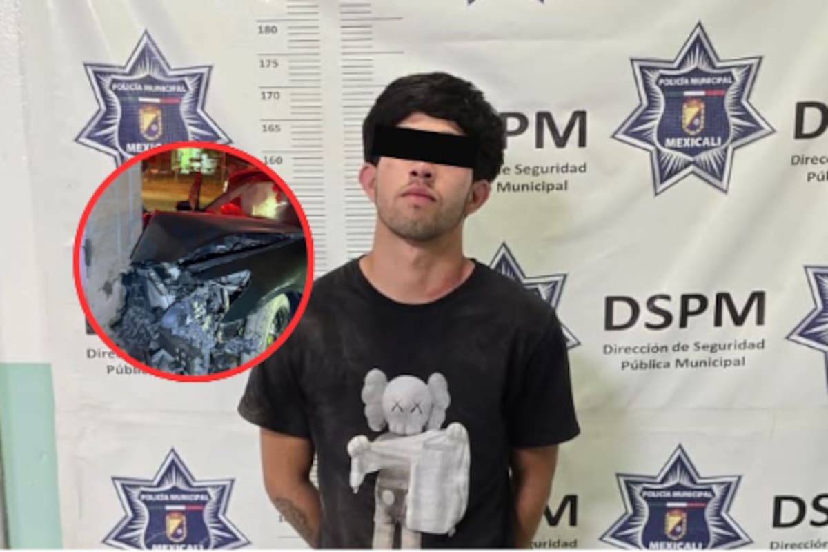 Huyó de la policía en un Infiniti sin placas y chocó contra una casa en el ejido Sinaloa; llevaba mariguana