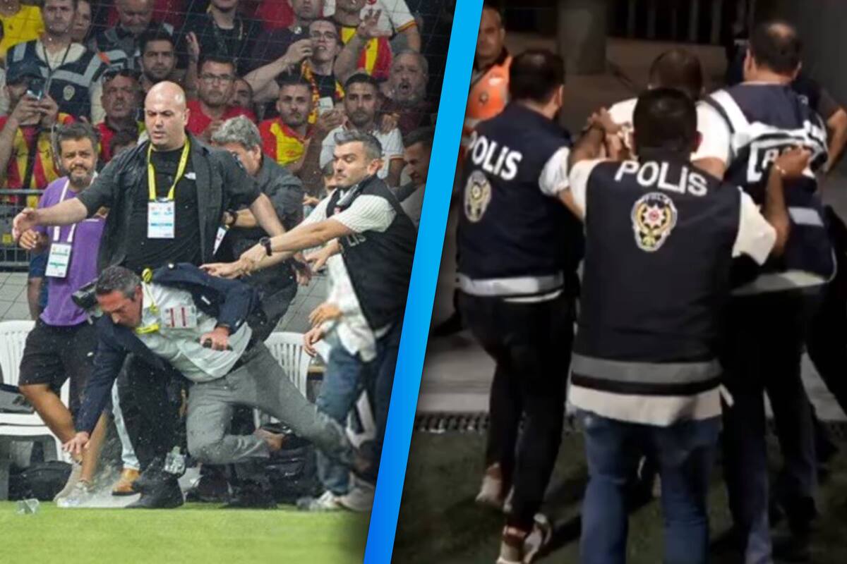 ¡Violencia en Turquía! Presidente del Fenerbahçe fue agredido brutalmente en pleno partido