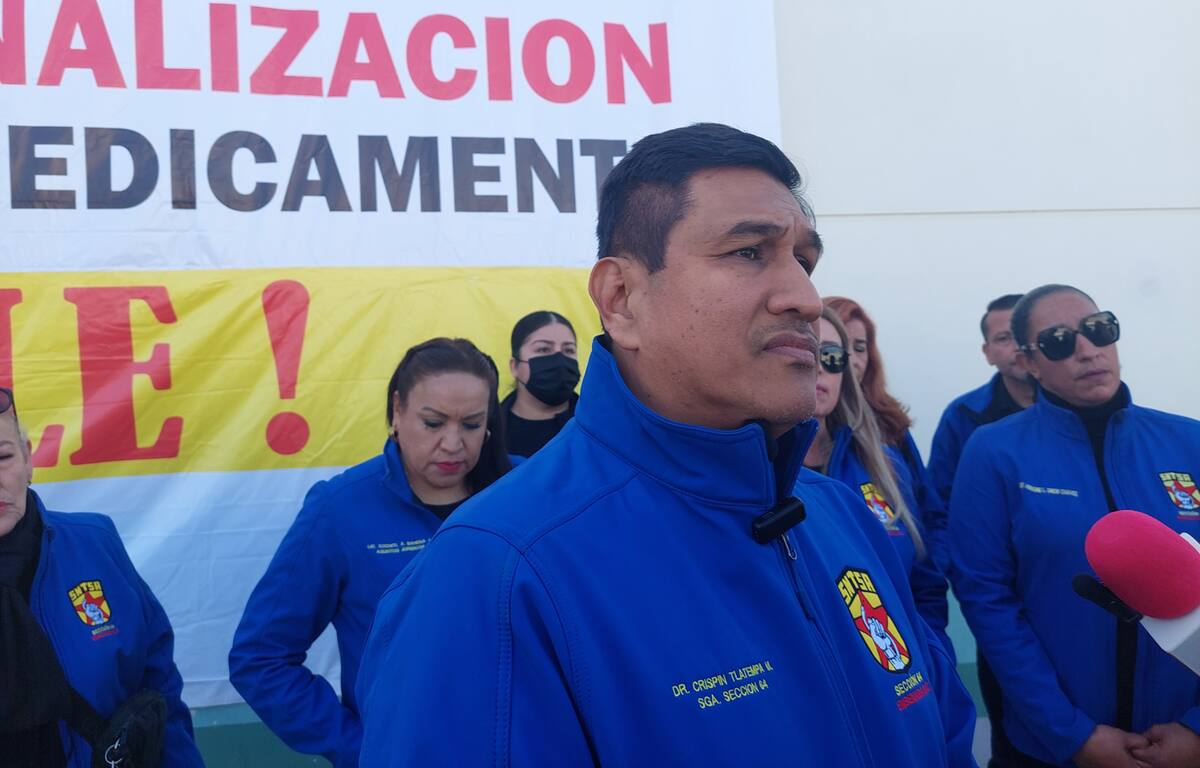 Crispín Tlatempa Martínez, secretario general del Sindicato de los Trabajadores de la Salud Sección 64 (Sntsa).
