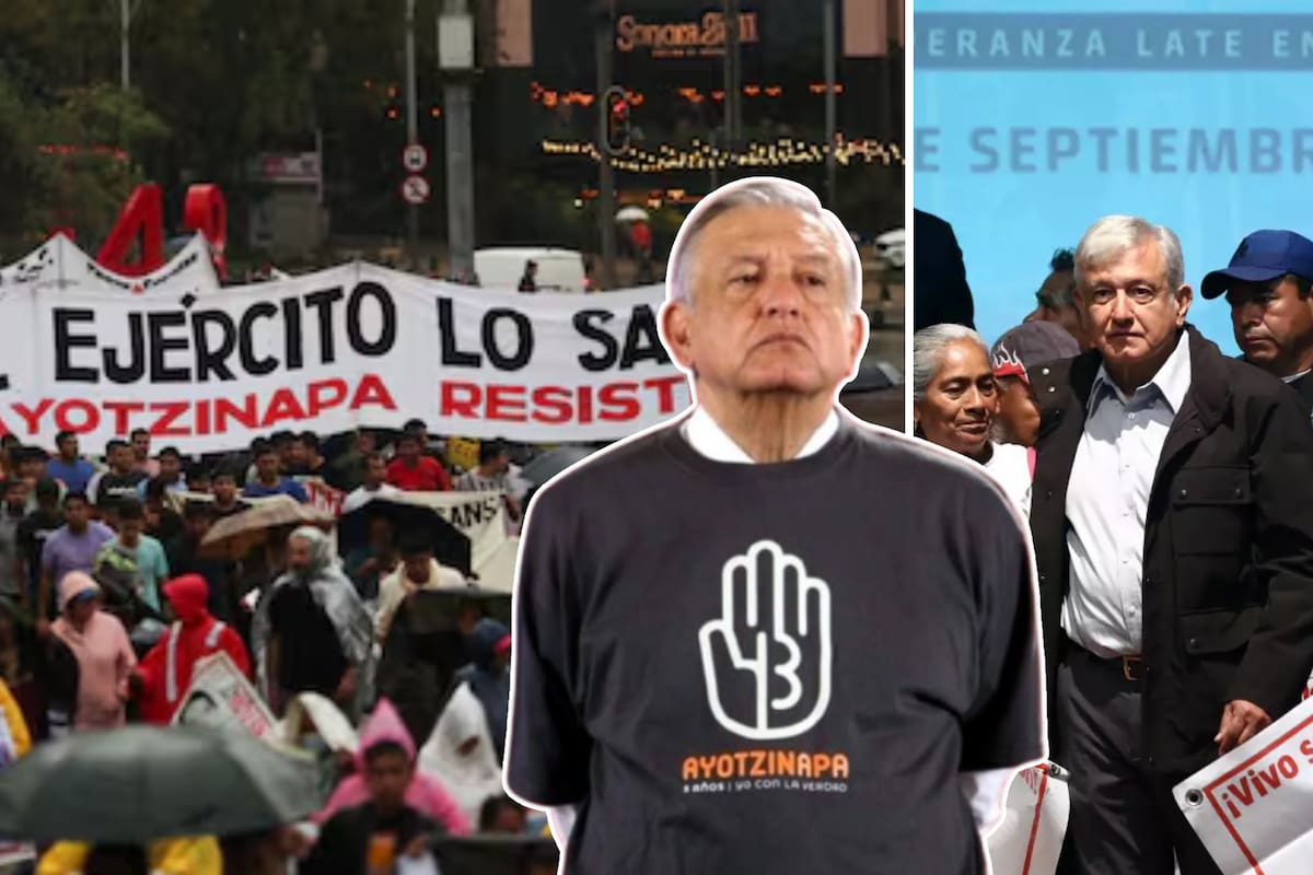 Estudiantes exigen a AMLO justicia por los 43 desaparecidos