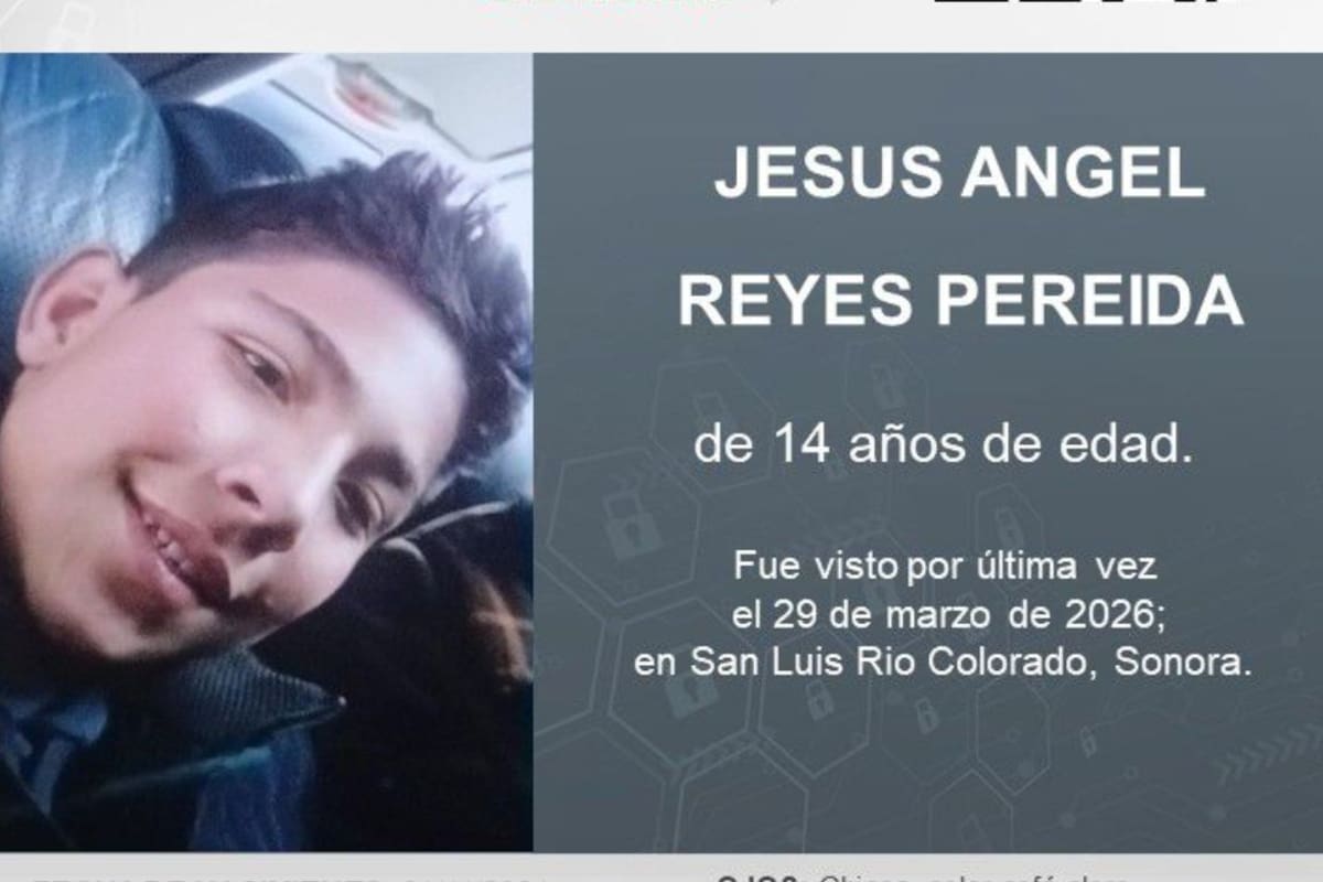 Activan Alerta Amber por desaparición de adolescente en San Luis Río Colorado