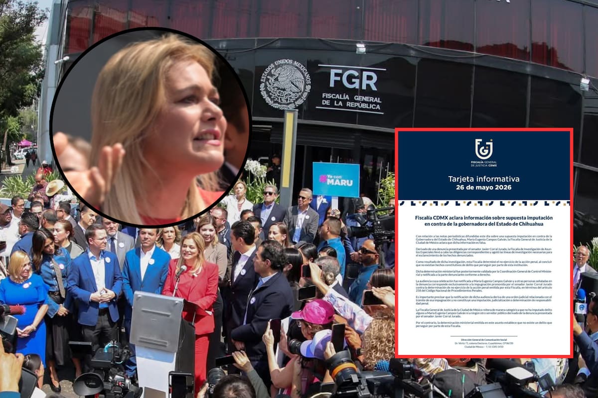 Horas después de que la gobernadora de Chihuahua acusara una campaña de persecución política, la FGJCDMX aclaró que Maru Campos NO está imputada y que el caso denunciado por Javier Corral ya fue cerrado