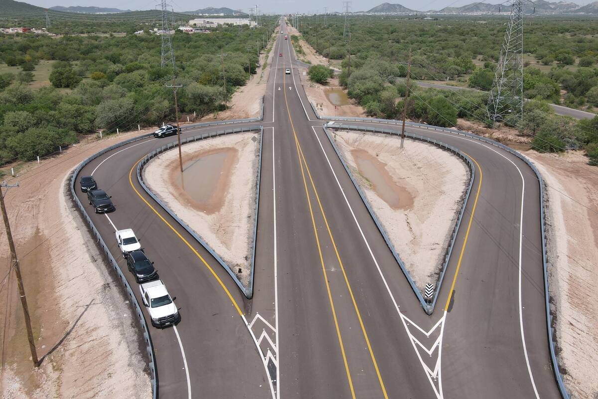 Inaugura Claudia Pavlovich Arellano, Gobernadora de Sonora, modernización de tramo carretero Hermosillo-Mazatán