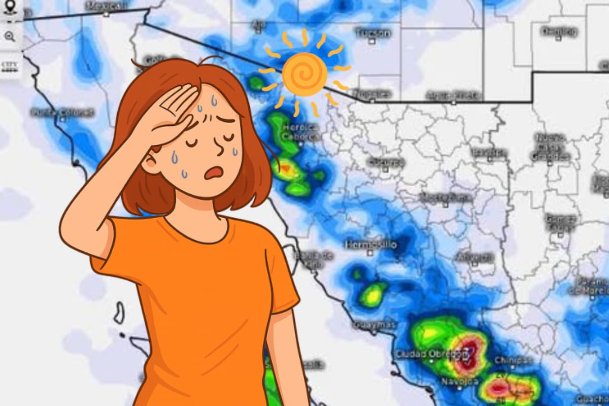 Alertan por tormentas eléctricas y calor extremo en sonora: se esperan lluvias de hasta 75 mm y temperaturas mayores a 42°c