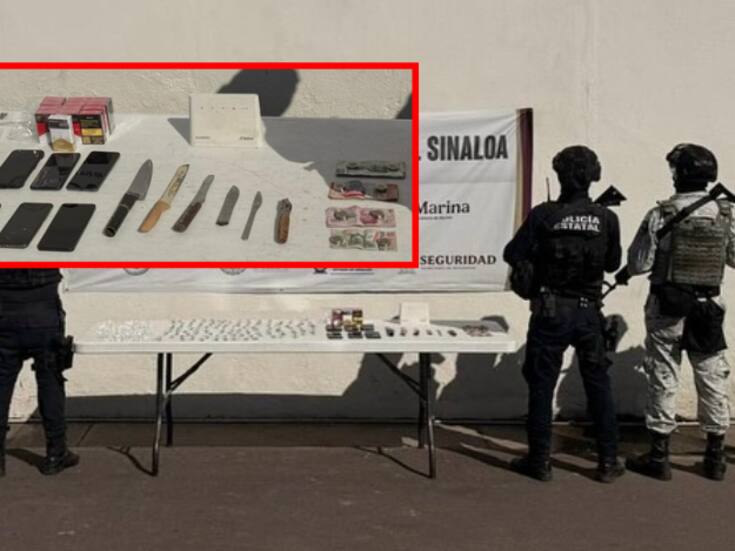 Hallan droga, celulares y objetos prohibidos en penal de Aguaruto; revisión sorpresa del Grupo Interinstitucional en Culiacán