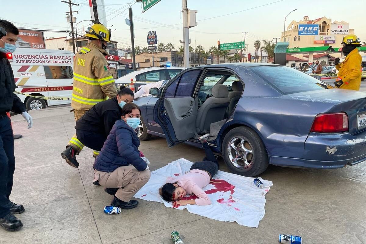 Buscan generar conciencia con simulación de fatal accidente