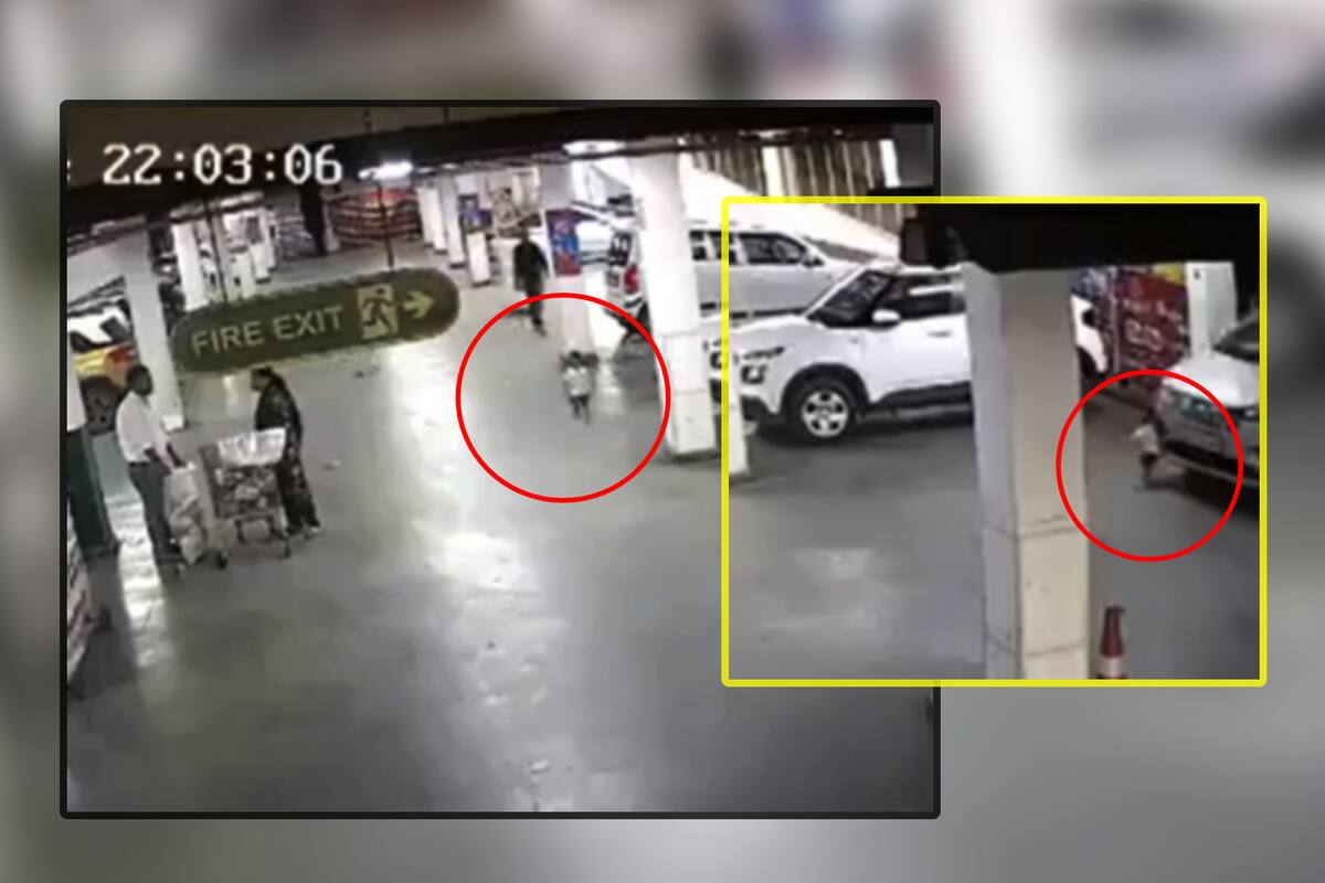 VIDEO:  Momento en que niña pequeña muere atropellada en un estacionamiento