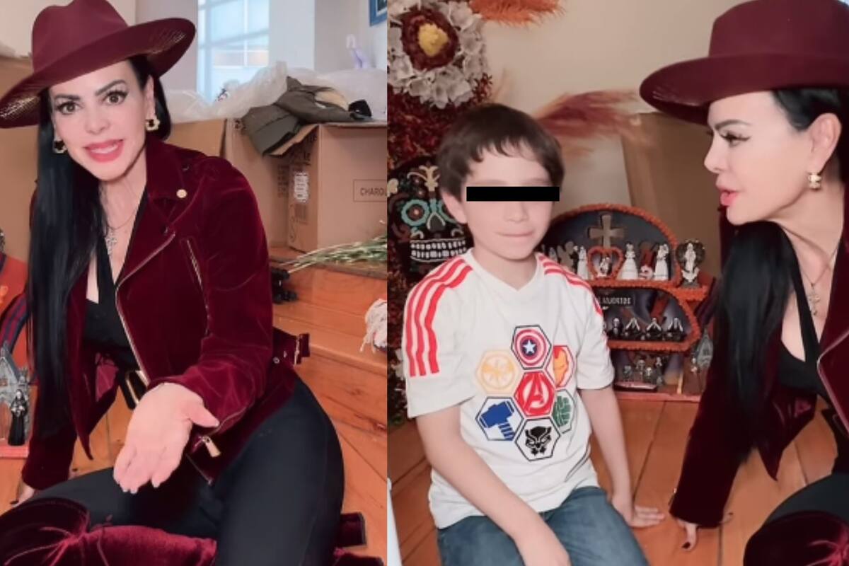 Maribel Guardia y su nieto honran a Julián Figueroa con altar por el Día de Muertos