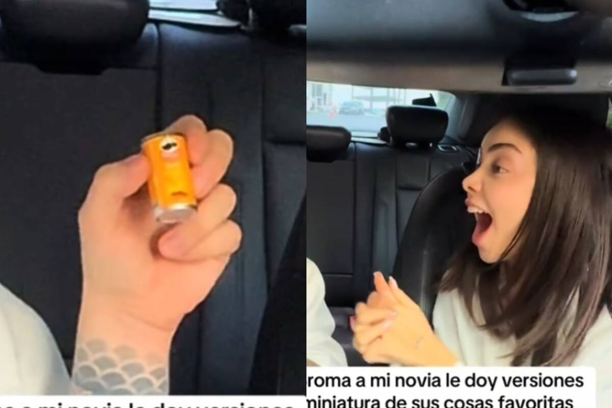 “No me voy a llenar”: Hombre le juega una broma a su novia y le da comida en miniatura