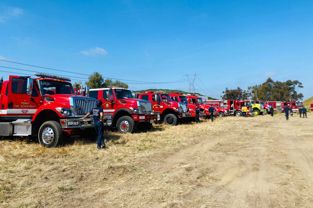 Realizan demostración de combate a incendio forestal