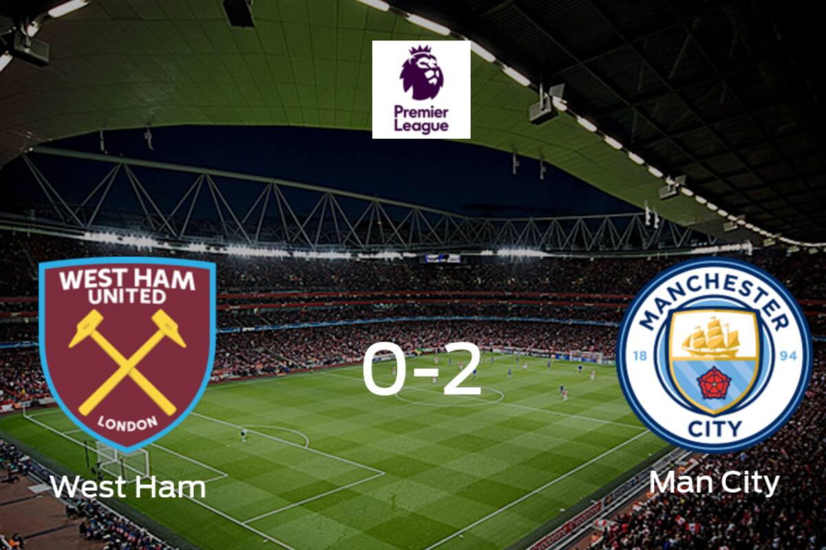 Manchester City gana 2-0 en el feudo de West Ham