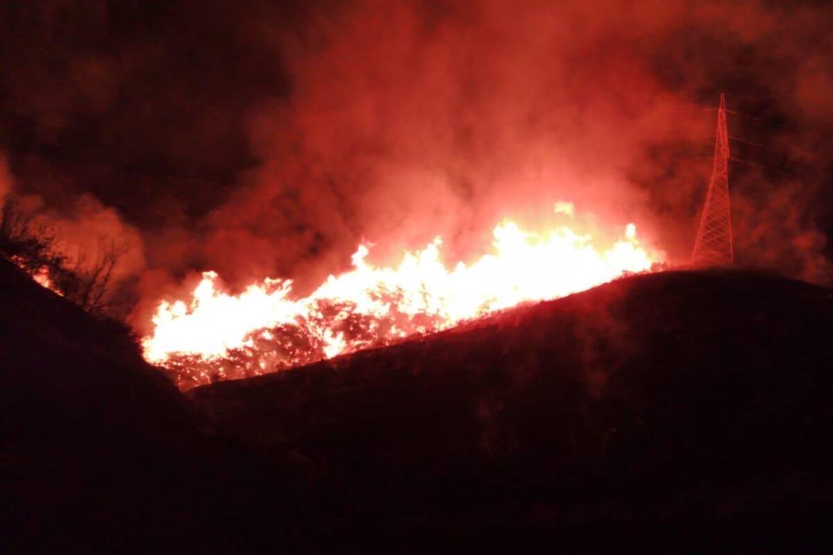 Atienden bomberos tres incendios forestales en Ensenada