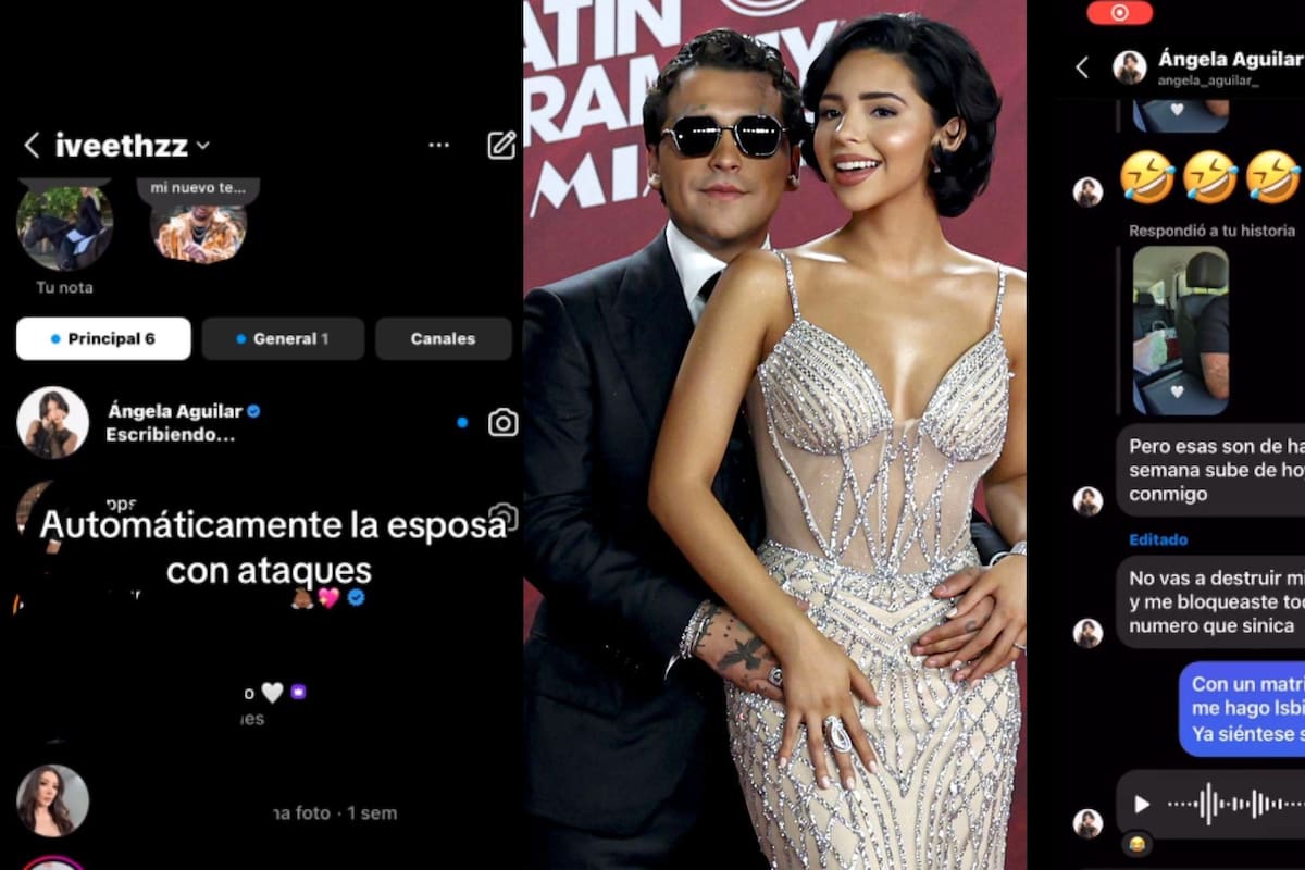 Surge supuesto audio de Ángela Aguilar confrontando a joven que afirma ser amante de Christian Nodal