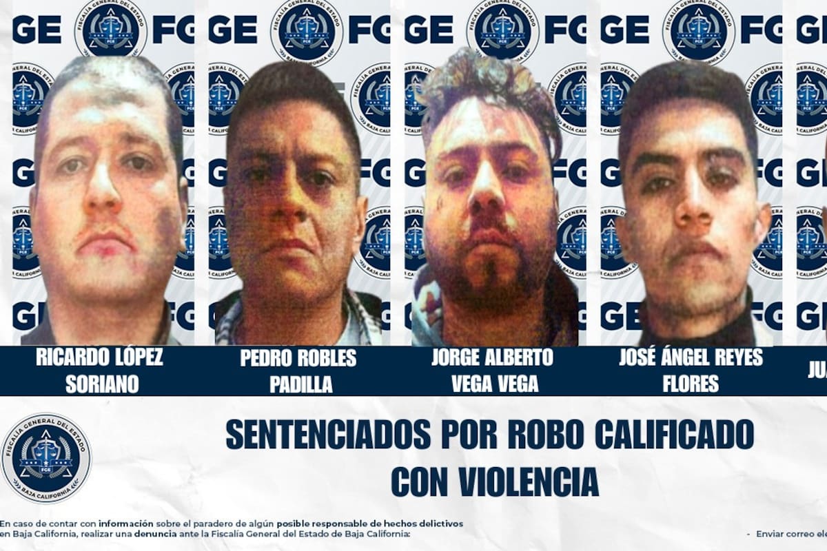 Sentencian a cinco responsables de robo con violencia en Playas de Tijuana