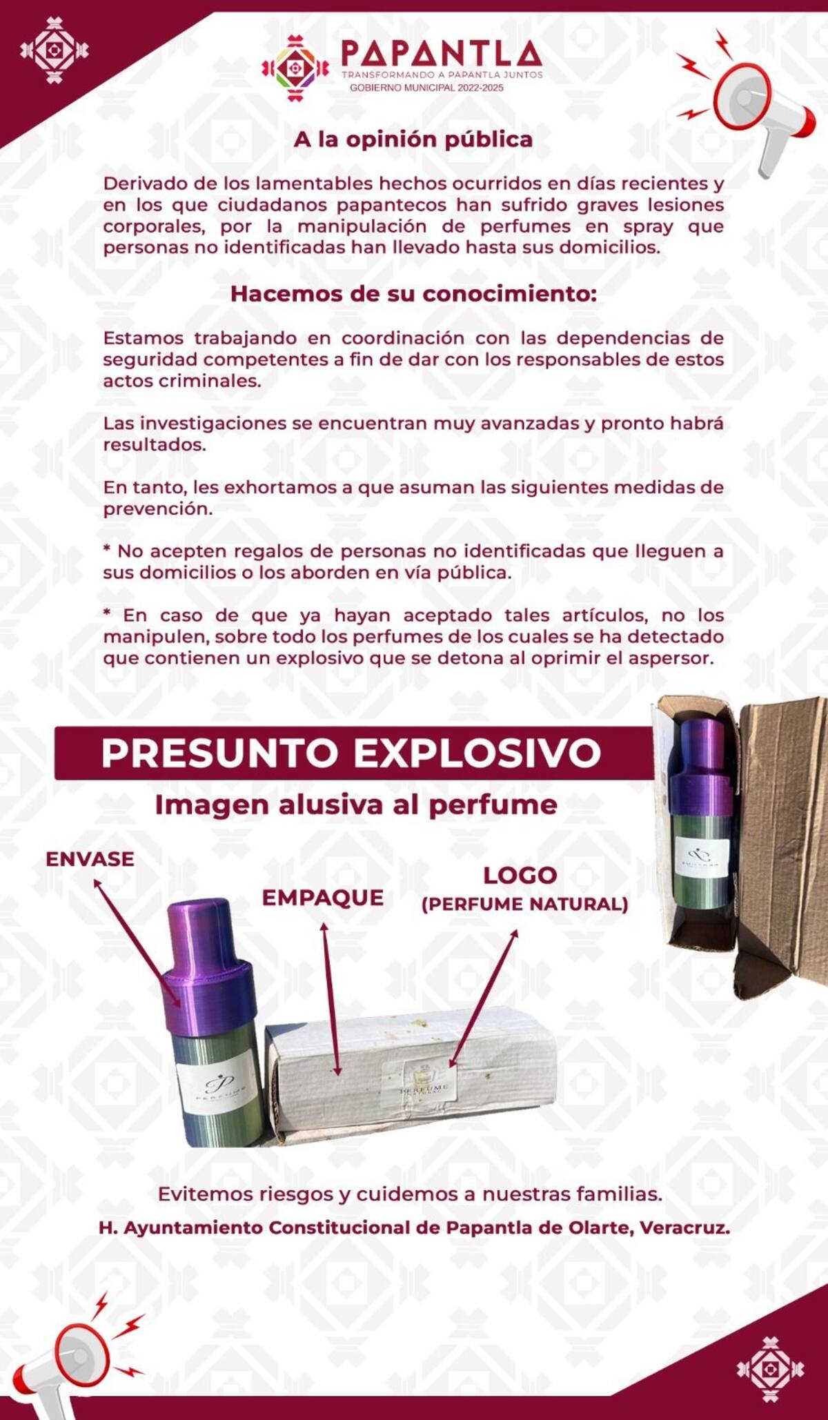 Foto: Facebook / H. Ayuntamiento Constitucional de Papantla 2022-2025