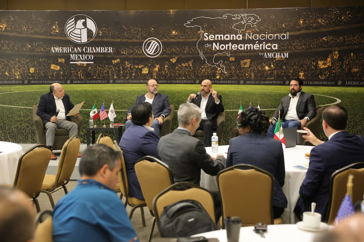 Con paneles sobre cadena de suministro, energía y atracción de inversión, se inauguró en Hermosillo la Semana Nacional de Norteamérica de American Chamber (AmCham). FOTO: JULIÁN ORTEGA