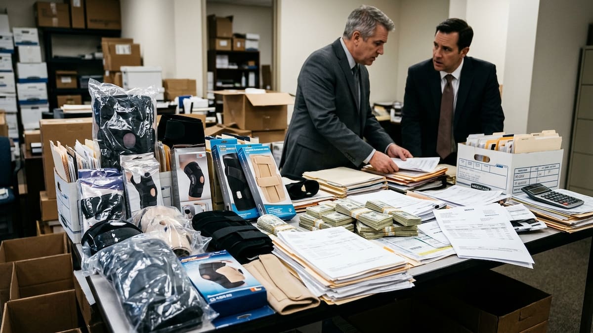 Dos hombres defraudaron a Medicare por 34.8 millones de dólares al vender equipos médicos innecesarios a miles de beneficiarios, utilizar siete empresas y conseguir órdenes médicas mediante pagos ilegales, hasta que la investigación terminó llevándolos a prisión