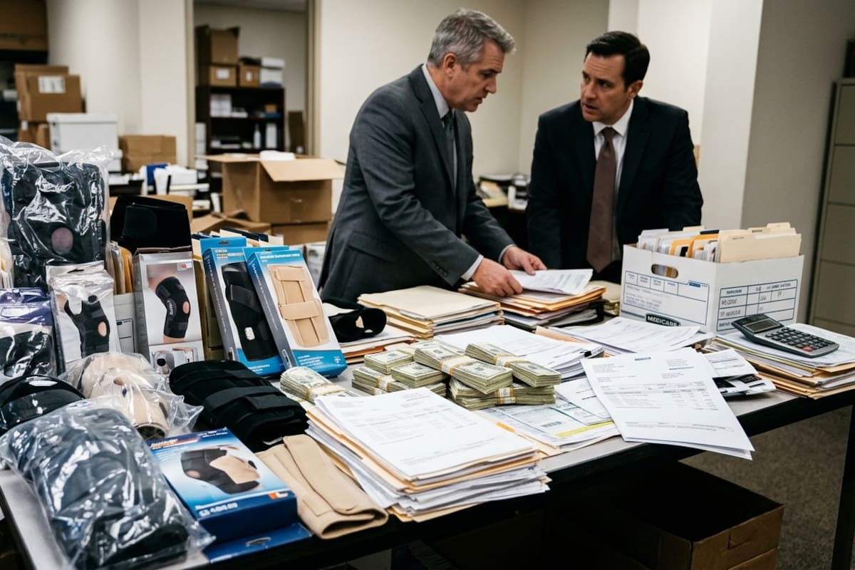 Dos hombres defraudaron a Medicare por 34.8 millones de dólares al vender equipos médicos innecesarios a miles de beneficiarios, utilizar siete empresas y conseguir órdenes médicas mediante pagos ilegales, hasta que la investigación terminó llevándolos a prisión