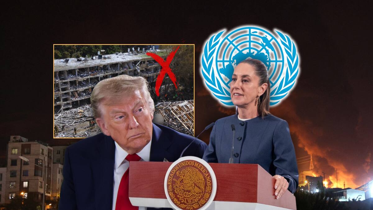 Sheinbaum condena ataque de EU a Irán y llama a fortalecer la paz desde la ONU. Foto: Especial (Reuters/Presidencia de México)