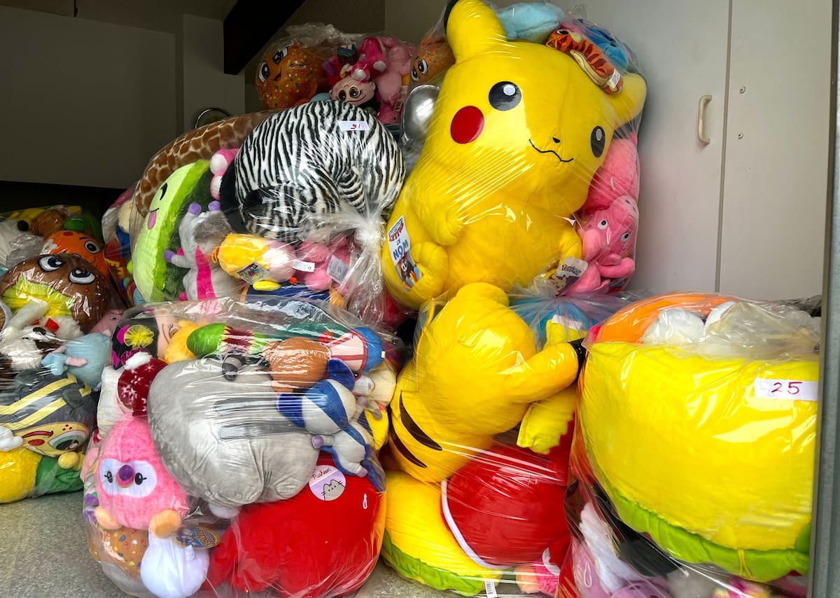 Los miles de peluches serán entregados a menores del Hospital Infantil de las Californias en Tijuana.