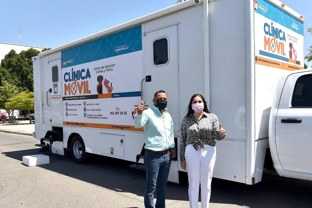 Entrega Célida López clínica móvil al Centro de Atención Canina y Felina