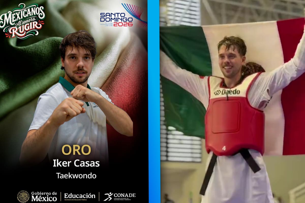 Iker Casas gana medalla de oro para México en Taekwondo en los Juegos Centroamericanos y del Caribe 2026