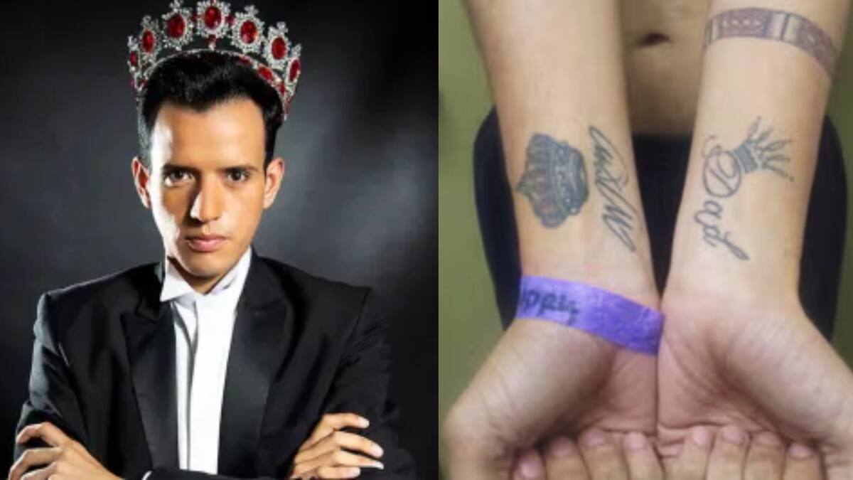 Andry Jose Hernández Romero, maquillador venezolano deportado, tiene tatuajes de coronas. FOTO: Especial