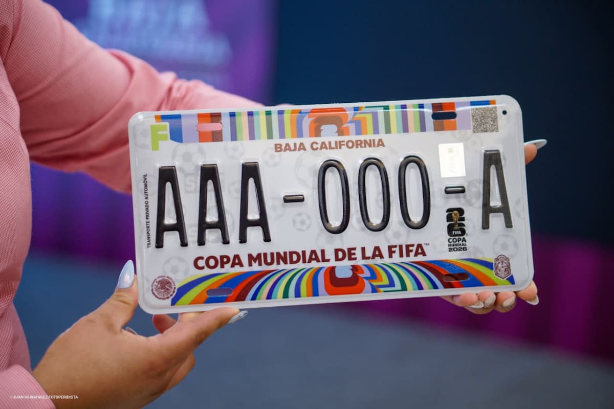 Baja California lanzará placas del Mundial 2026; estarán disponibles en mayo