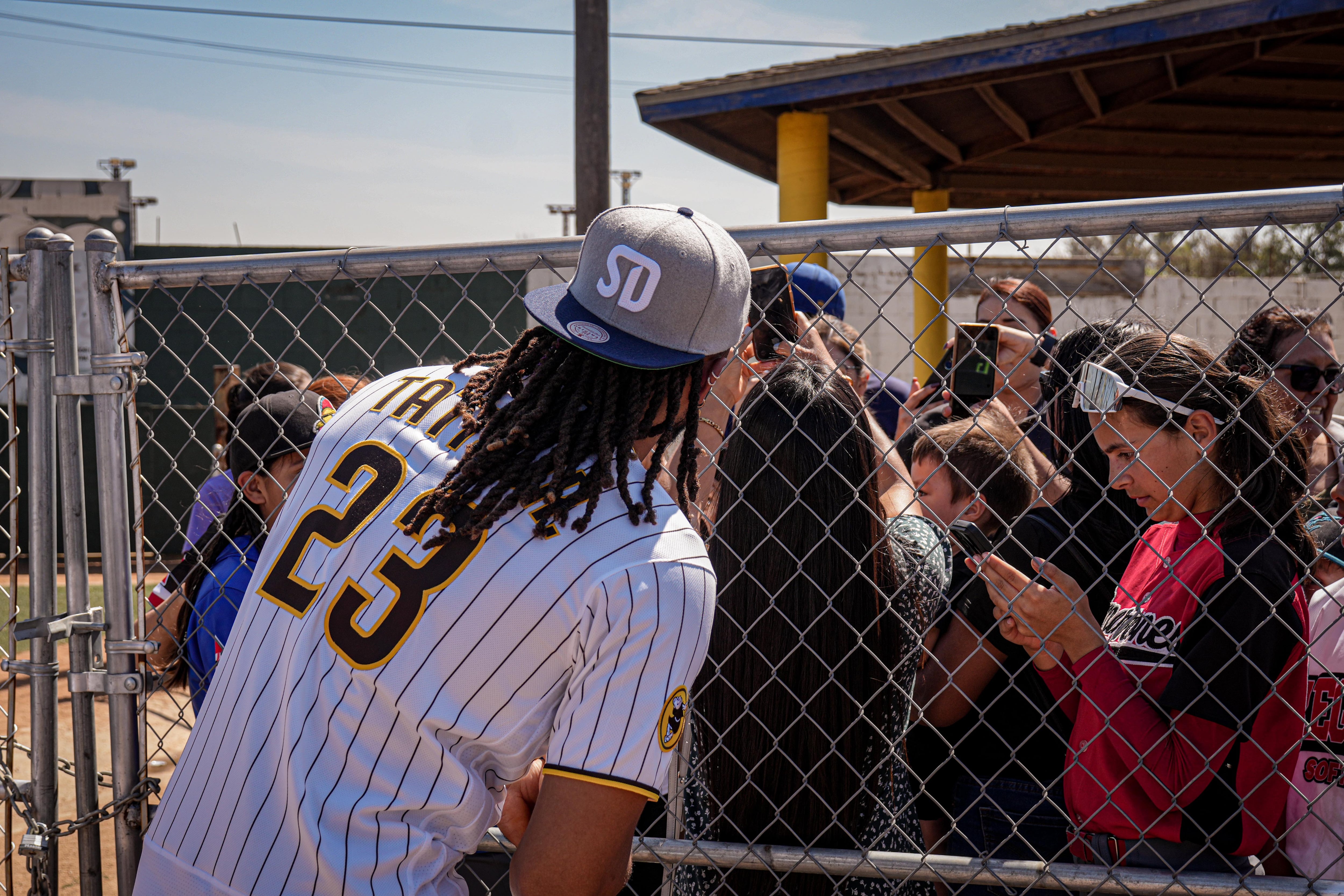 Fernando Tatis Jr tiene un campo a su nombre en la Liga Municipal de Tijuana Foto: Leonardo González