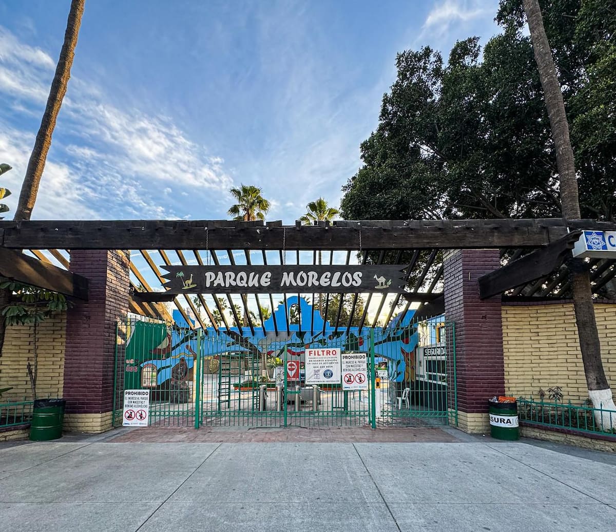 Un joven que se identifica como Therian acudió al lugar tras una convocatoria en redes sociales; el acceso fue cerrado y no hubo reunión. Foto: Border Zoom