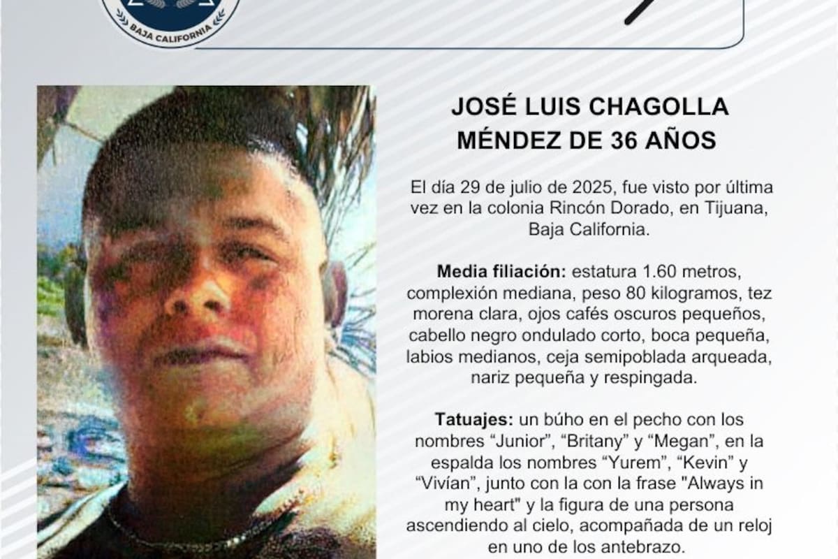 Se busca a José Luis Chagolla Méndez, de 36 años