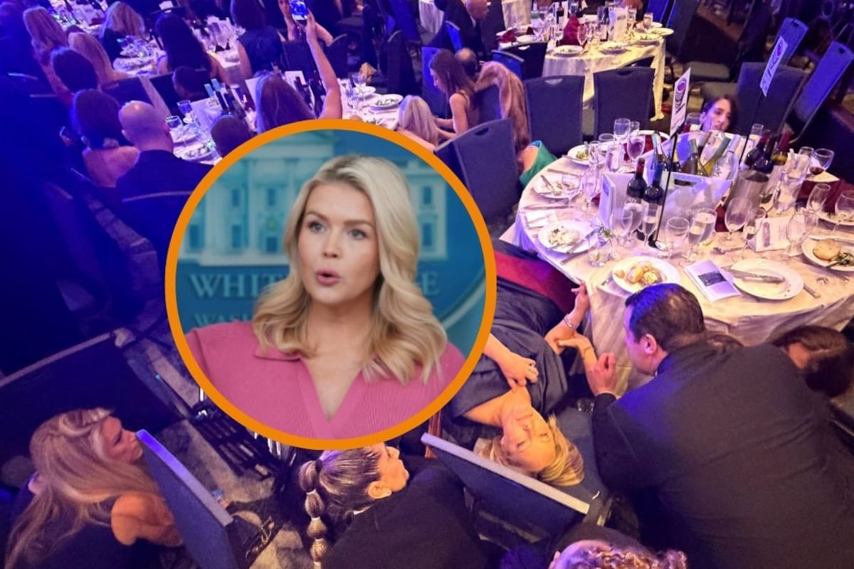 “Esta noche habrá disparos”, advirtió Karoline Leavitt antes del atentado durante la cena con Trump en Washington