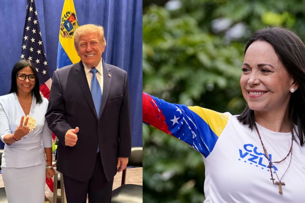 Mientras Delcy Rodríguez estrecha la relación de Venezuela con Donald Trump y agradece el respaldo de Estados Unidos, María Corina Machado intenta regresar al país tres veces sin conseguirlo, según denunció su equipo