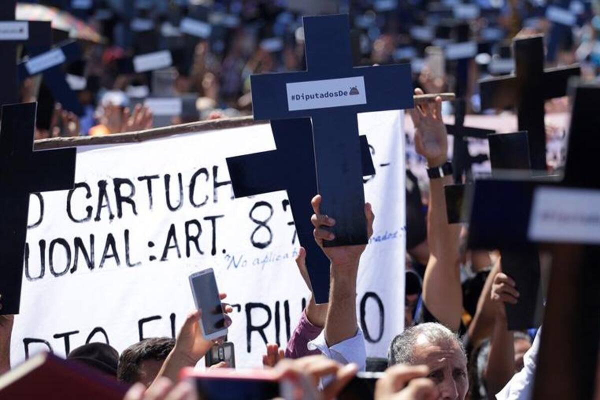 El Salvador: Simpatizantes de Bukele exigen a Congreso aprobación de presupuesto
