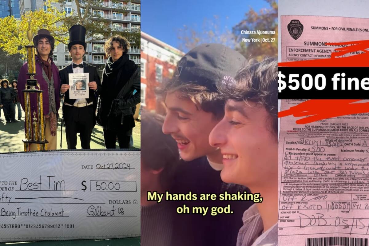 Organizador del concurso de dobles de Timothée Chalamet es multado por 500 dólares