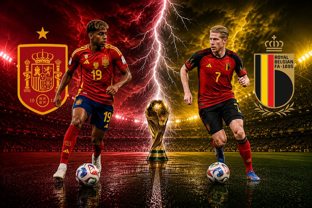 España vs Bélgica: Pronósticos, momios y las mejores apuestas para los cuartos de final del Mundial 2026