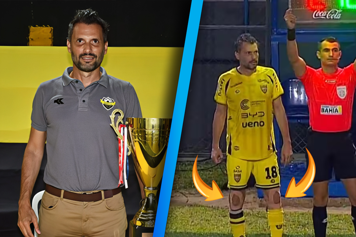 Presidente del Recoleta rompe récord histórico al debutar como futbolista casi a los 52 años en la liga de Paraguay