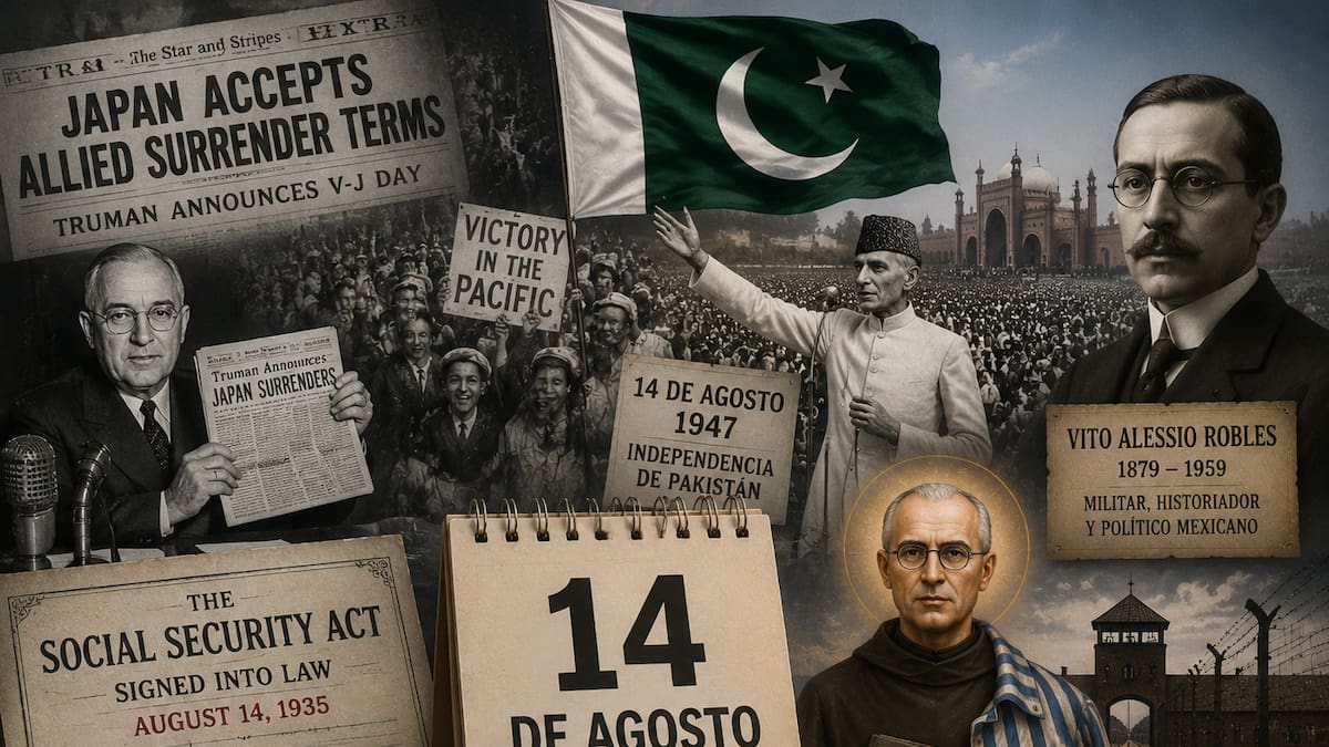 Efemérides del 14 de agosto: ¿Qué pasó un día como hoy en México y el mundo?