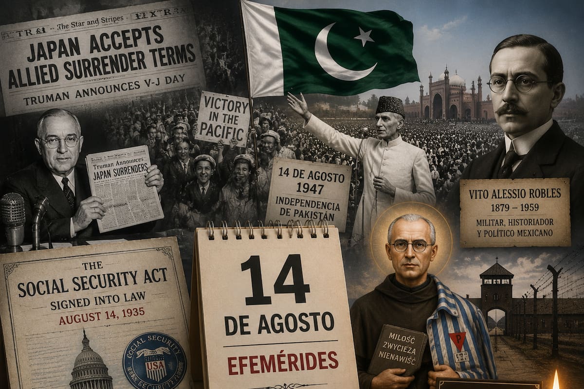 Efemérides del 14 de agosto: ¿Qué pasó un día como hoy en México y el mundo?