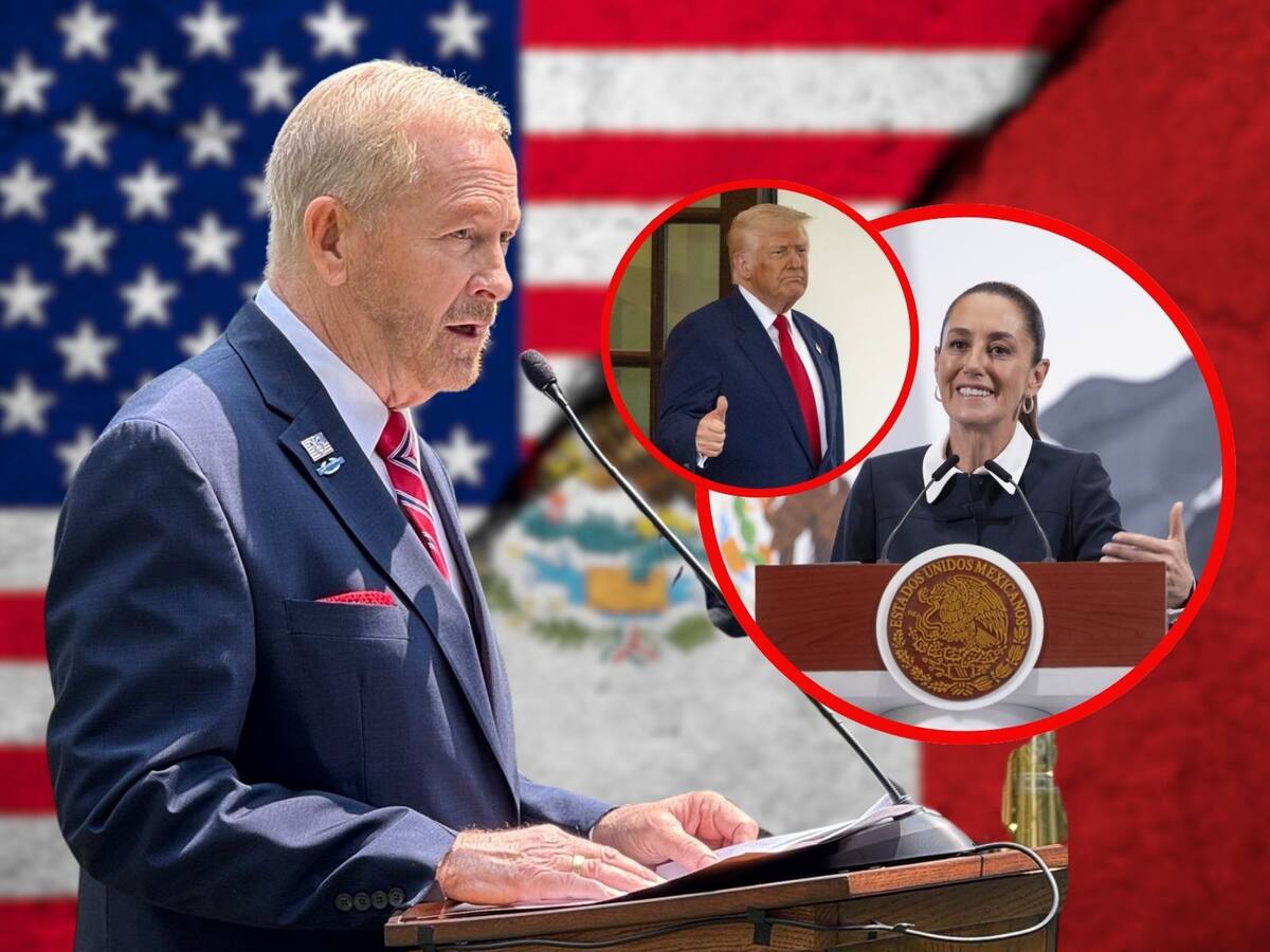 Estados Unidos y México deben unir fuerzas ante China y nuevas amenazas, dice el embajador Ronald Johnson. | Crédito: Especial/AP/Presidencia MX